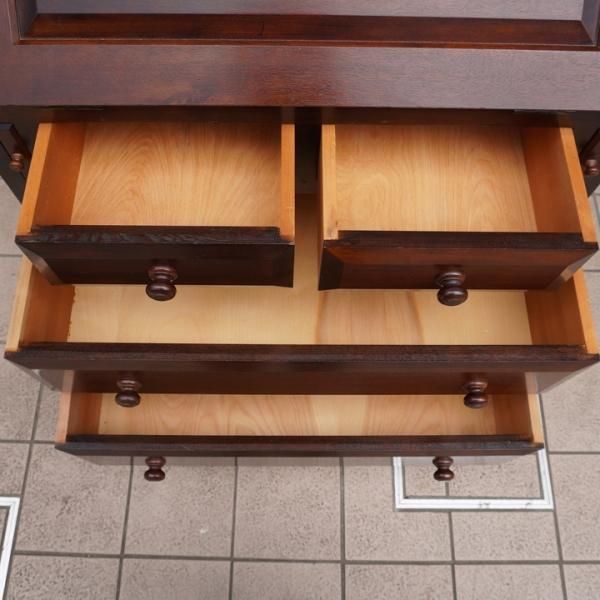 松本民芸家具のミズメザクラ無垢材を使用した#33A型 ライティング