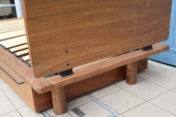 値下げ/人気のMUJI（無印良品）のウォールナット無垢材スモールベッド