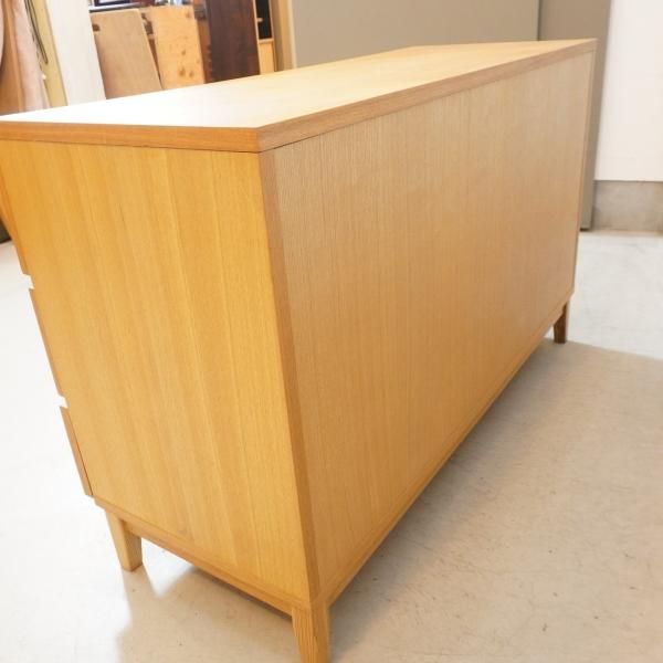 人気の無印良品(MUJI)のタモ材を使用した3段ダブルチェストです