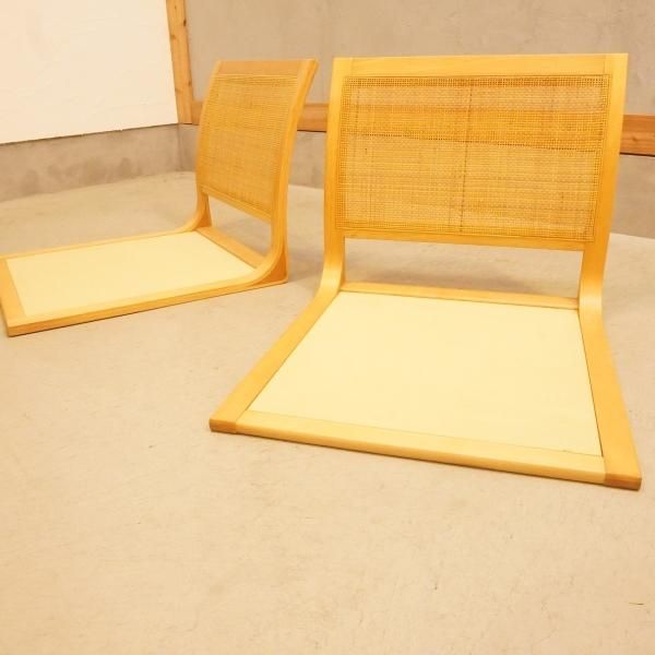 天童木工(TENDO)の原好輝デザインの座椅子/T-5559-ST 2脚セットです