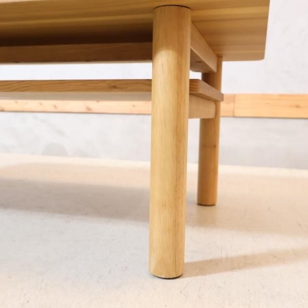 無印良品(MUJI)の人気のオーク材 ローテーブルです！北欧スタイルや和