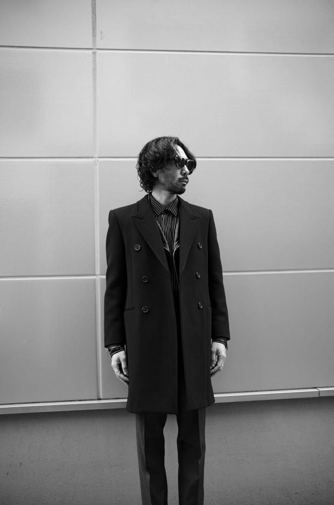 SAINT LAURENT (サンローラン) DOUBLE BREASTED WOOL COAT ダブル