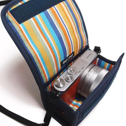 LUMIX GM1ケース（ネイビー）レンズキット用 （カラビナ付） - suono