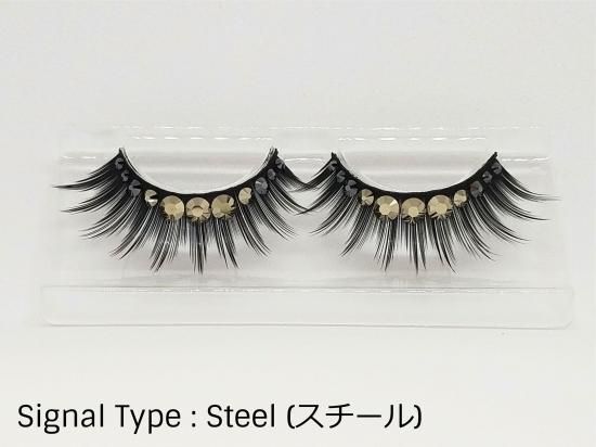 オリジナルスワロフスキー付睫毛 Jewelled EyeLash 「Signal」全7色