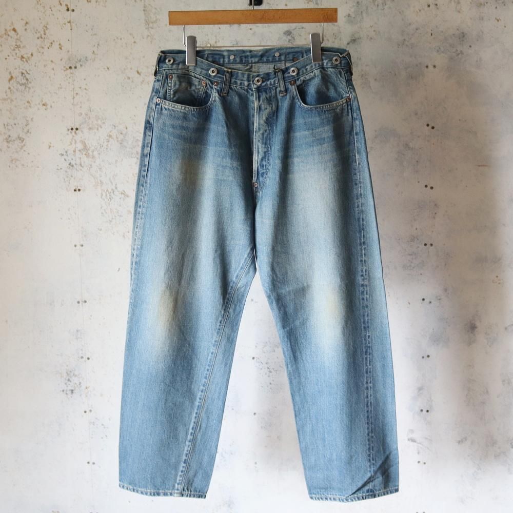 A.PRESSE No.22 Washed Wide Denim Pants - DIMPLE