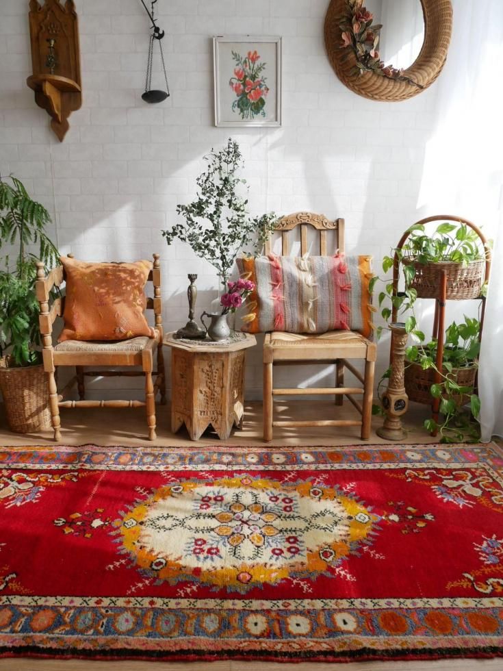 ヴィンテージターキッシュラグ オーバーダイラグ トルコラグ