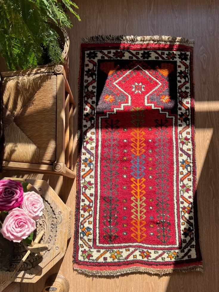 ヴィンテージターキッシュラグ オーバーダイラグ トルコラグ