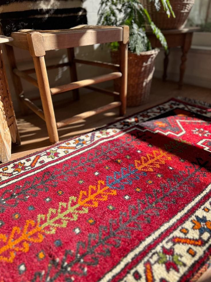 ヴィンテージターキッシュラグ オーバーダイラグ トルコラグ