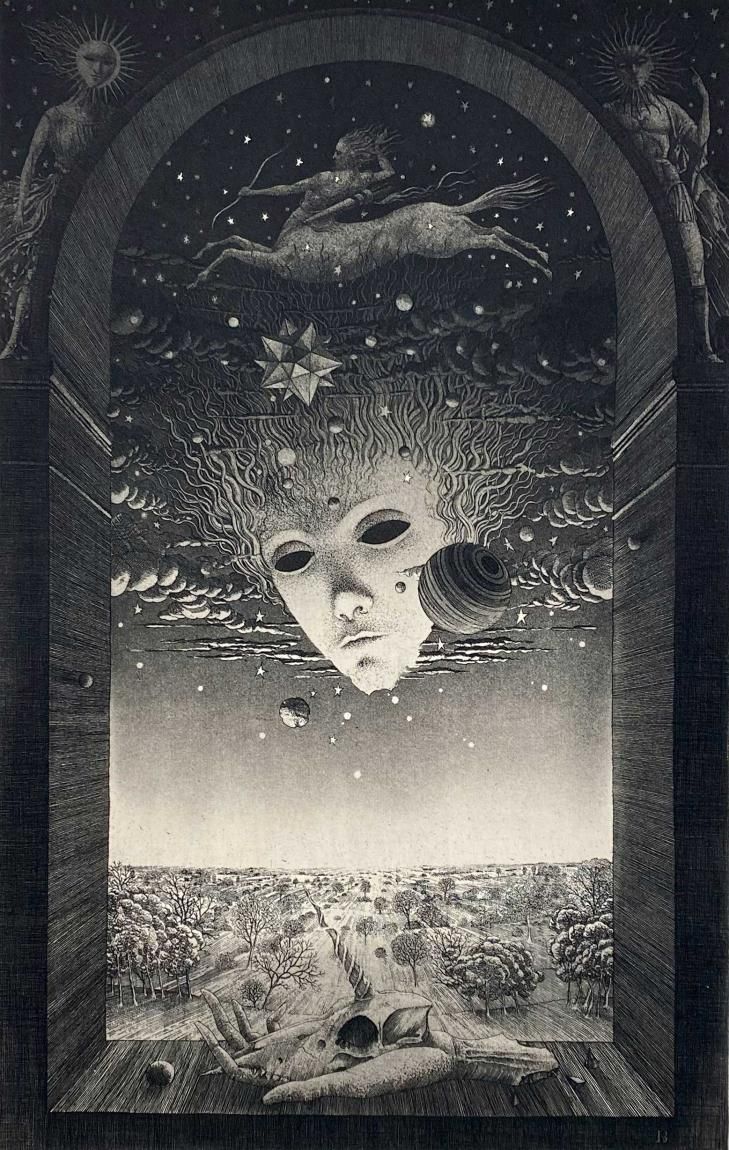 坂東壯一 銅版画作品『人馬宮』＊シート - y art gallery