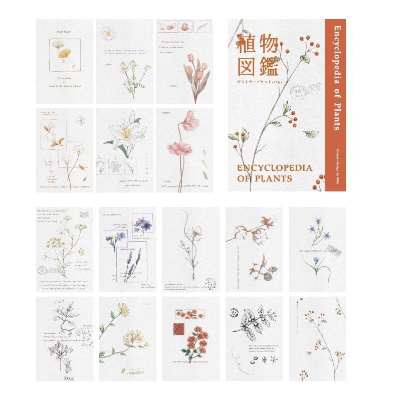 ポストカードセット】植物図鑑 - BGM ONLINE SHOP
