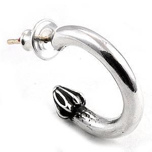 クロムハーツ（Chrome Hearts）ピアス プレーンフープ 【クロム