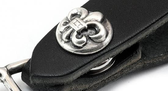 クロムハーツ（Chrome Hearts）ベルトループ BSフレアボタンブラック