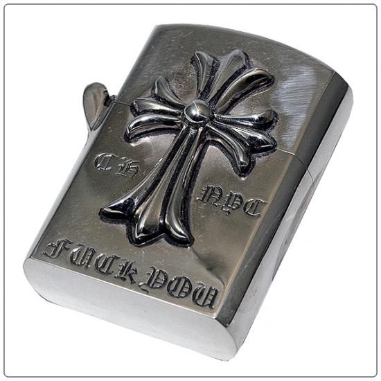 クロムハーツ（Chrome Hearts）ライタージッポ / CHクロス NYC FUCK