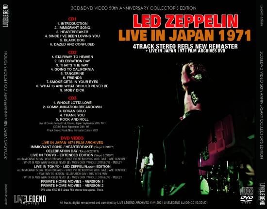 LED ZEPPELIN / LIVE IN JAPAN 1971-50th ANNIVERSARY COLLECTOR'S