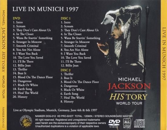 MICHAEL JACKSON / HISTORY WORLD TOUR LIVE IN MUNICH 1997 （日本語