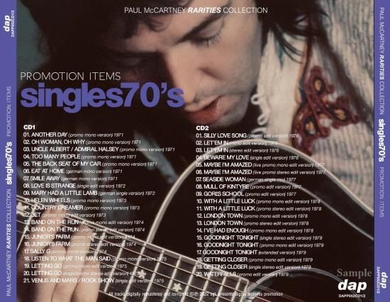 PAUL McCARTNEY / PROMOTION ITEMS : SINGLES 1970'S (2CD)