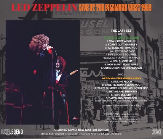 LED ZEPPELIN / LIVE AT THE FILLMORE WEST 1969 THE LAST SET (2CD)