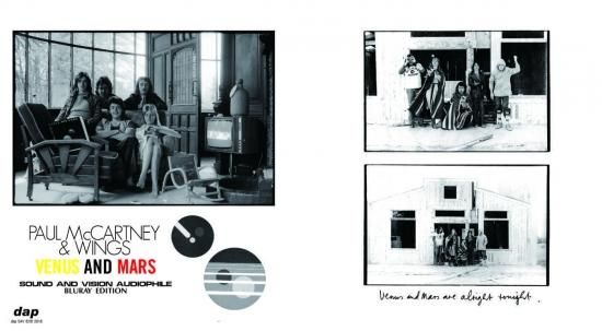 PAUL McCARTNEY & WINGS / VENUS AND MARS - SOUND AND VISION AUDIOPHILE