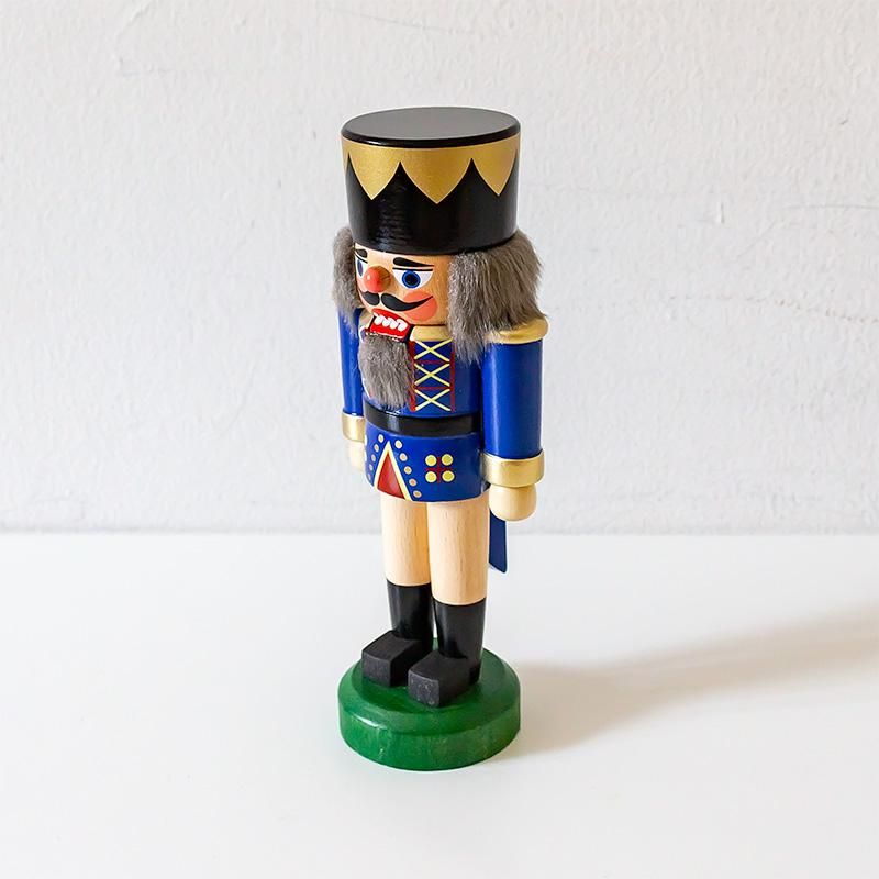 HoDreWa Legler レグラー くるみ割り人形 王様 青×ナチュラル 17cm