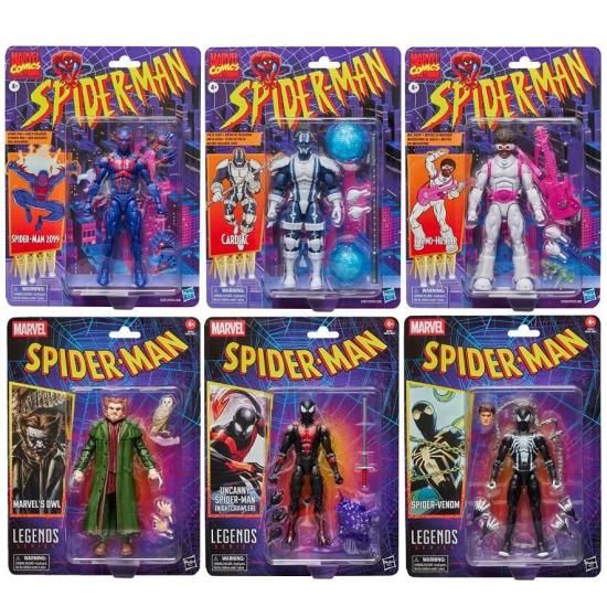 マーベル・レジェンズ レトロ・コレクション スパイダーマン 6種セット
