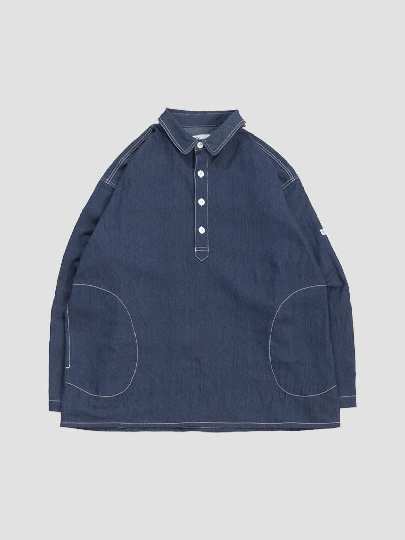 デニムプルオーバーシャツ | ユニセックス - KEY MEMORY Online Shop