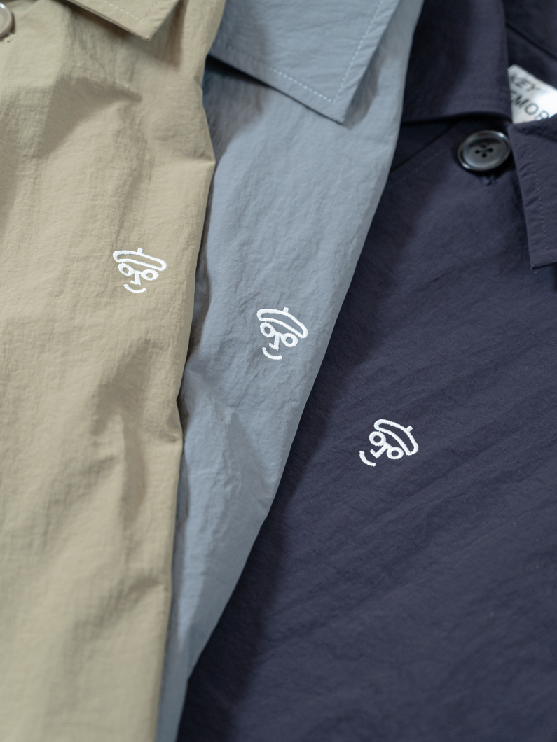 ナイロン ステンカラーコート | D.NAVY - KEY MEMORY Online Shop