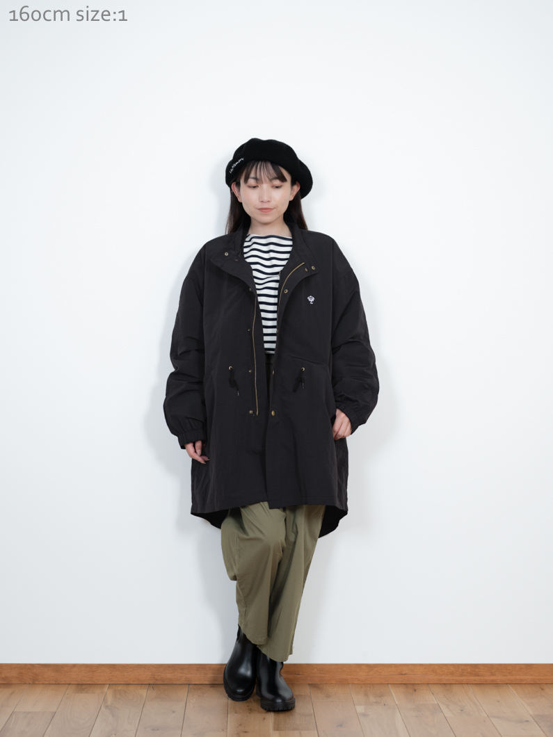 キルティングジャケット＆モッズコートセット | ブラック - KEY MEMORY