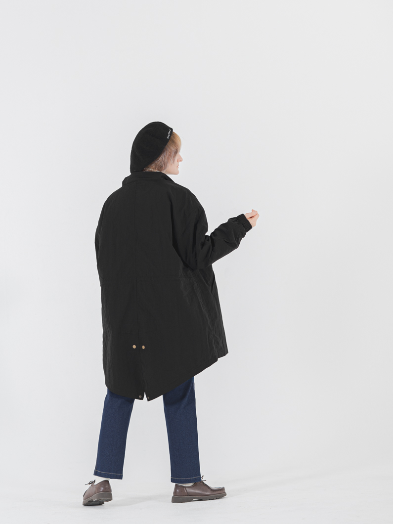 キルティングジャケット＆モッズコートセット | ブラック - KEY MEMORY