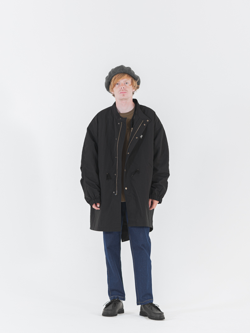 キルティングジャケット＆モッズコートセット | ブラック - KEY MEMORY