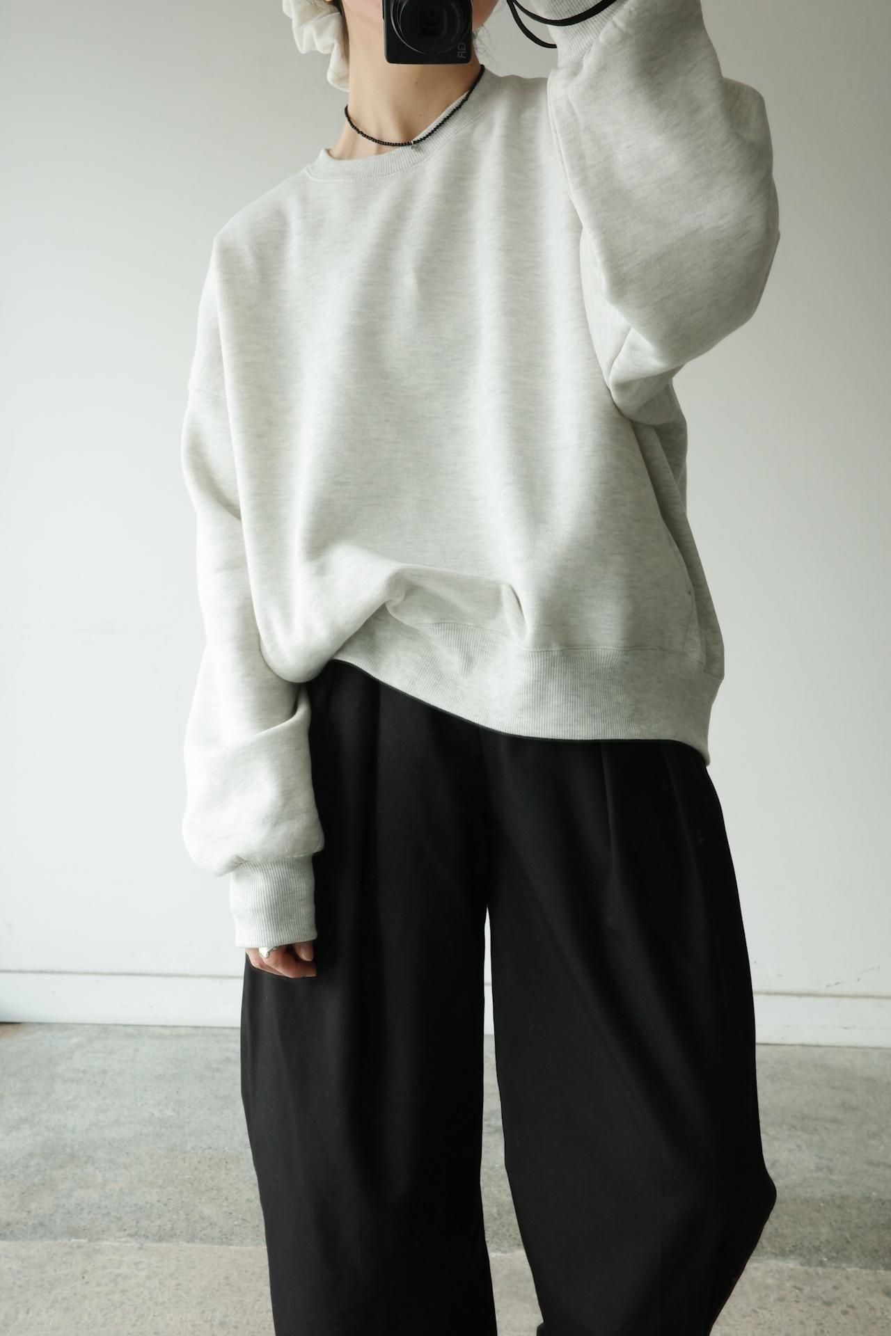 2438.裏起毛 ボリューム スウェット(oatmeal / navy / sumi black