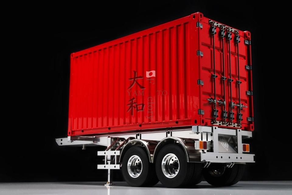 タミヤ1/14 20ftコンテナ積載用セミトレーラー