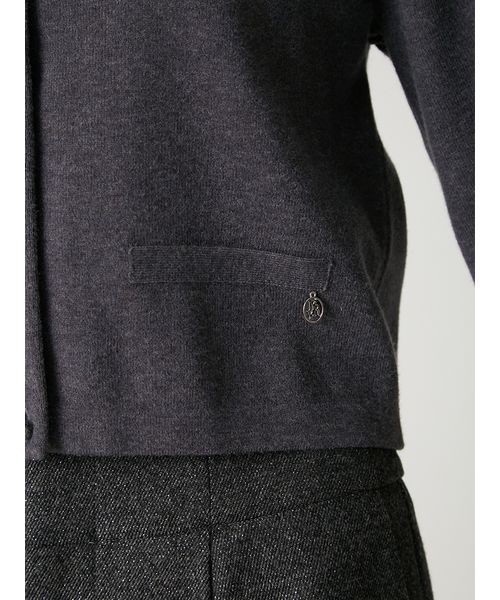 パールトリムカラーアタッチドカーディガン(508639465)｜阪急百貨店