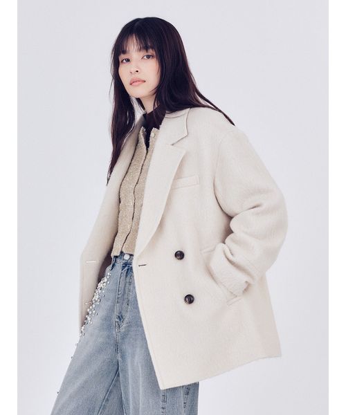 オーバーサイズウールシャギージャコット(508590969)｜阪急百貨店公式