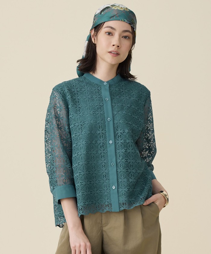 ブルー系｜シャツ・ブラウス｜自由区 (Lサイズ)(ジユウクエル)｜阪急