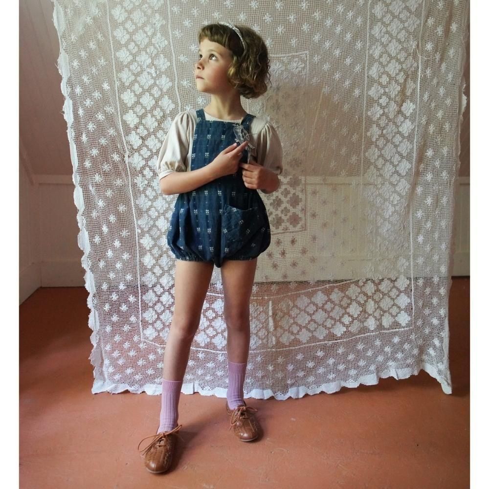 Soor Ploom（ソーアプルーム）／OONA ROMPER - EMBROIDERED DENIM