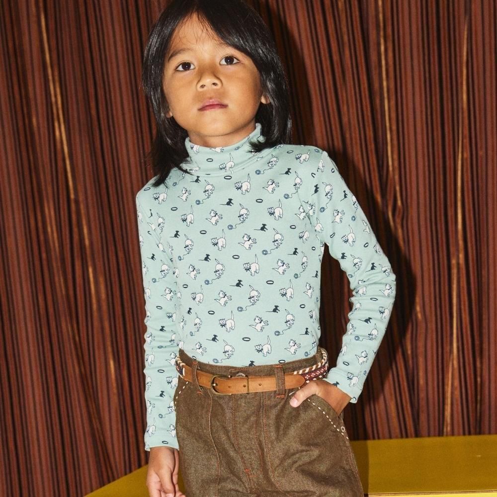 LAST！Misha&Puff(ミーシャアンドパフ）／Turtleneck - Sage Cat