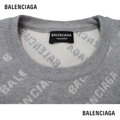 バレンシアガ BALENCIAGA メンズ トップス セーター ニット ロゴ 総柄