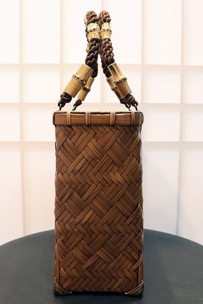 銀座【G-1711】竹公長 網代編み 竹籠バッグ - 銀座きもの青木｜長く