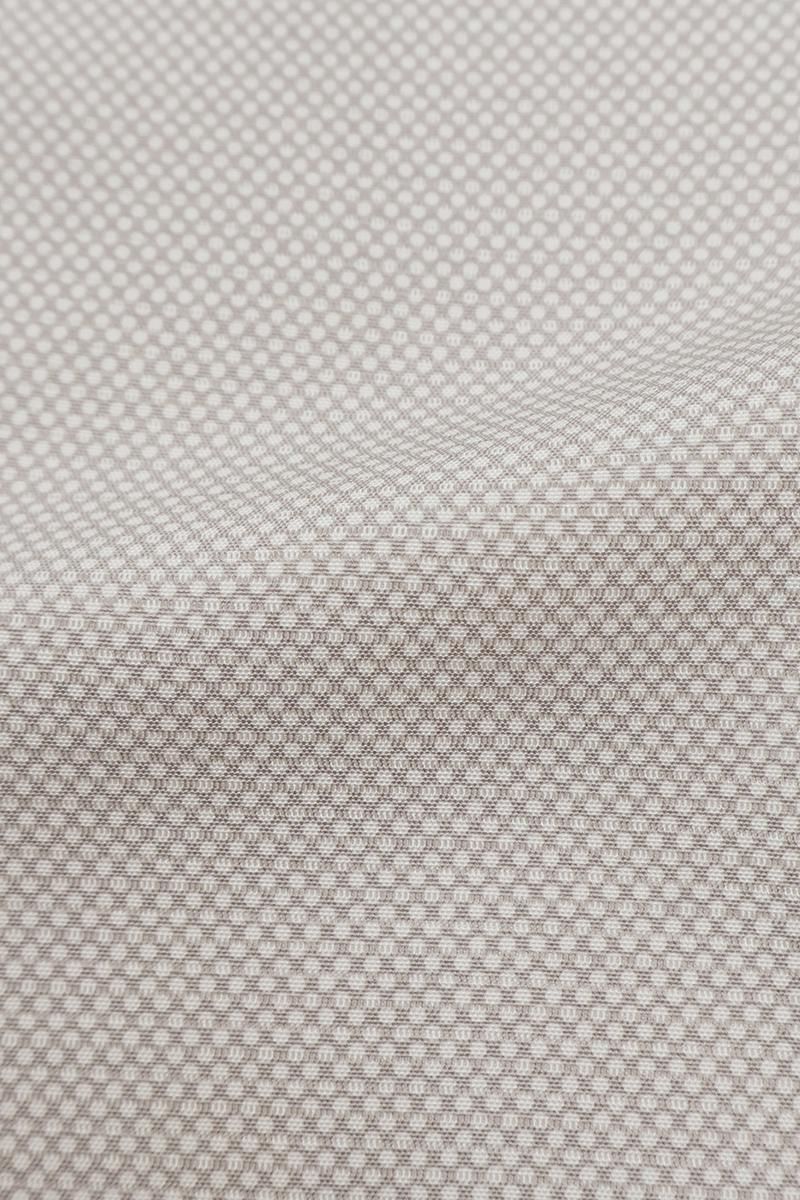 銀座【C-3195-2】絽 江戸小紋 桜鼠色 行儀（反端付）（N） :身丈162/裄