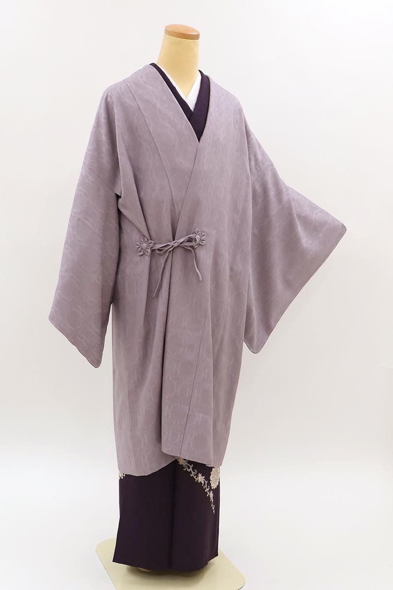 銀座【E-2285】紋紗 道中着 浅紫色 八角に切子の地紋（反端付）（N