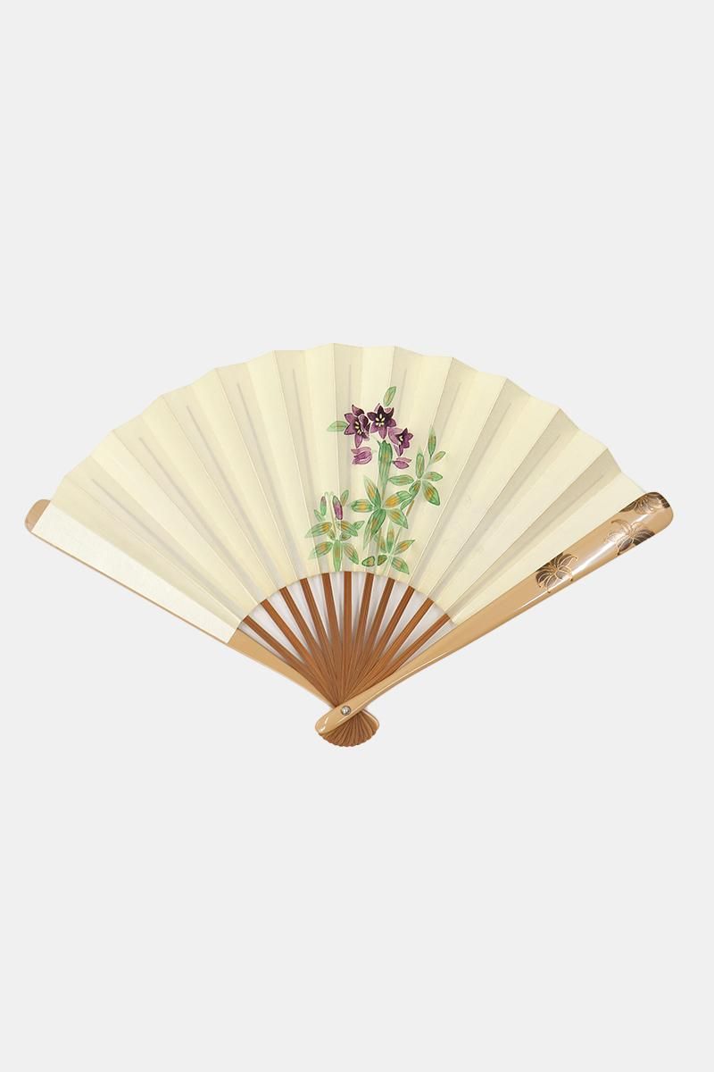 銀座【G-3303】宮脇賣扇庵 扇子 百合の図（箱付） - 銀座きもの青木