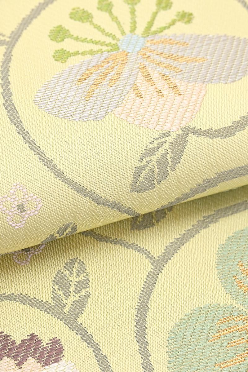 銀座【帯5898】西陣 帯屋捨松製 九寸名古屋帯（新品 西陣証紙付