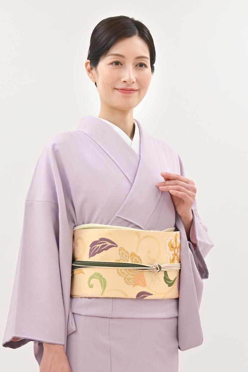 銀座【L-8725】袋帯 麹色 花唐草文 - 銀座きもの青木｜長く大切に着