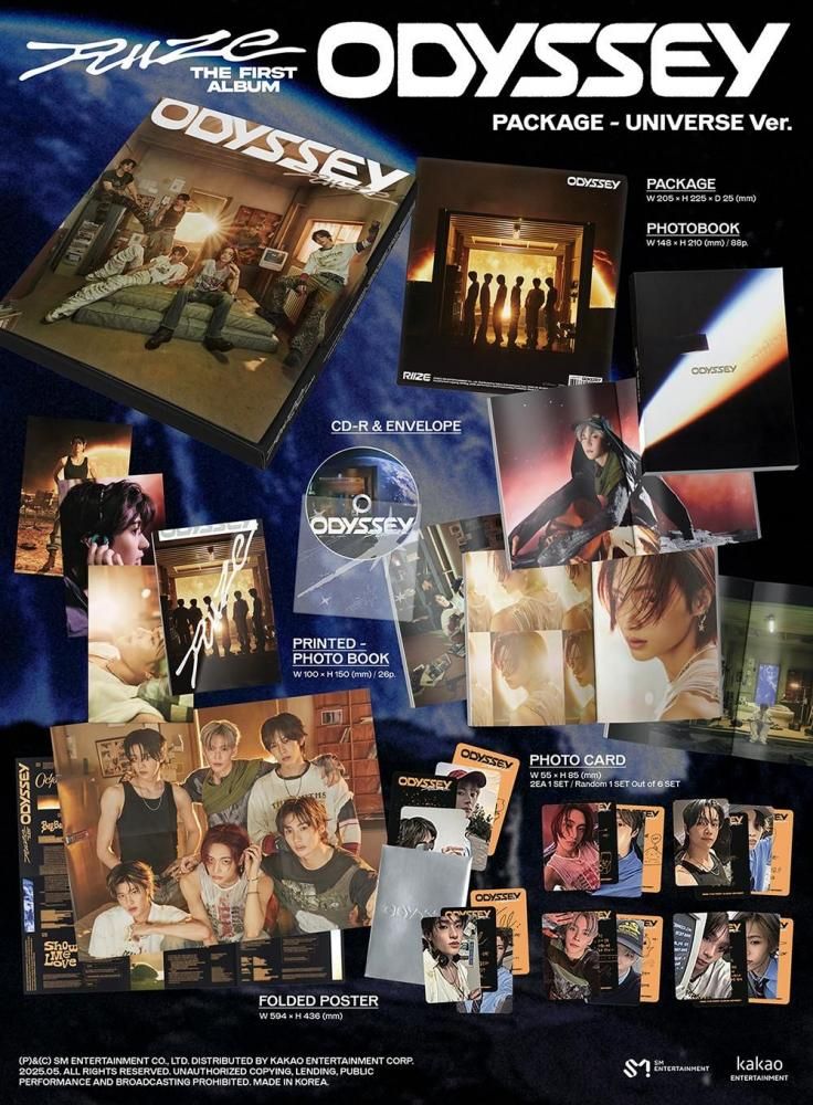 RIIZE - ODYSSEY / 1st Album (PACKAGE Ver.)