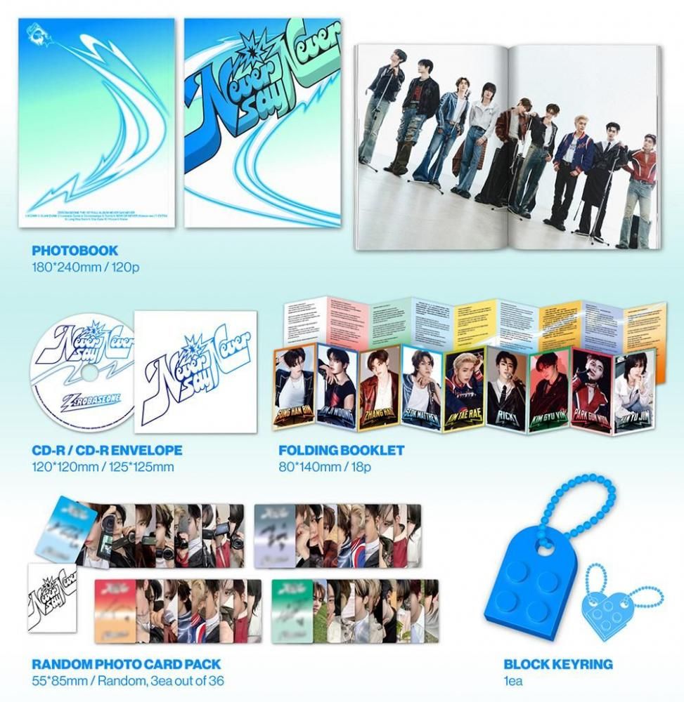 ZEROBASEONE - NEVER SAY NEVER / 1ST FULL ALBUM (PHOTOBOOK Ver.)