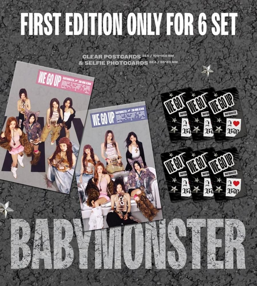 BABYMONSTER - WE GO UP / 2nd MINI ALBUM (PATTERN Ver.) 6種セット
