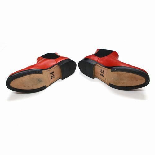 SUNSEA サンシー ONE SIDE GORE BOOTS ワンサイドゴアブーツ 3 レッド