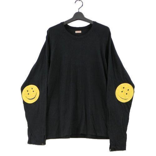 KAPITAL キャピタル スマイル 天竺 ロングスリーブ Tシャツ 4 ブラック