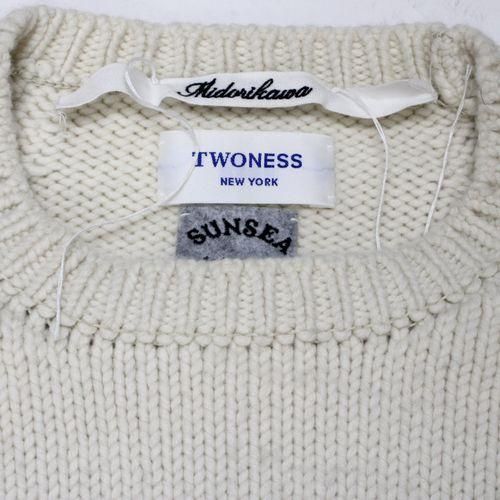 SUNSEA × Midorikawa × TWONESS 20AW PUB SWEATER 2 ニット 3 ホワイト