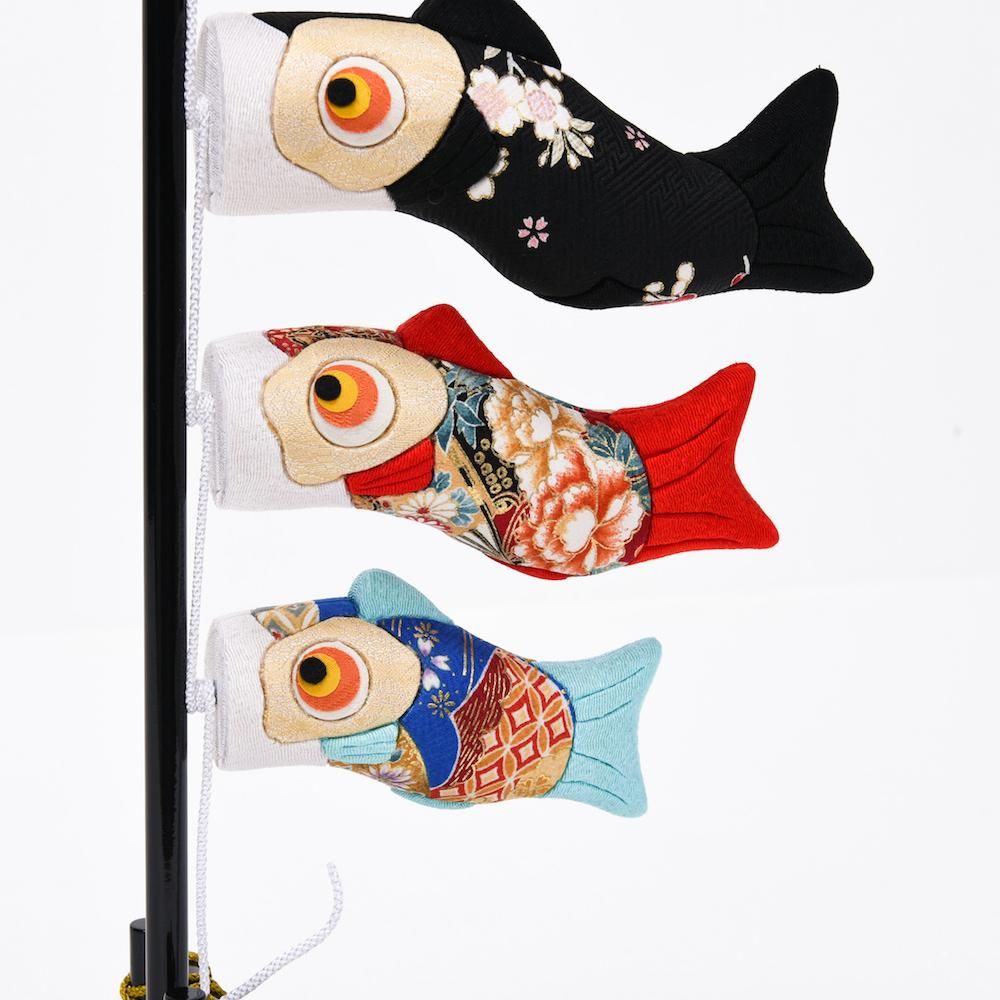 木目込み 室内鯉のぼり 友禅染 柿沼東光